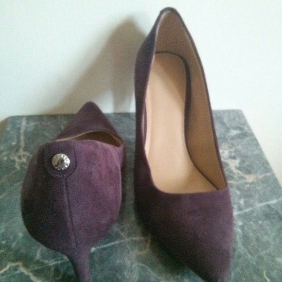 Michael Michael Kors Purple Suede Pumps Size 8 - Picture 16 of 16